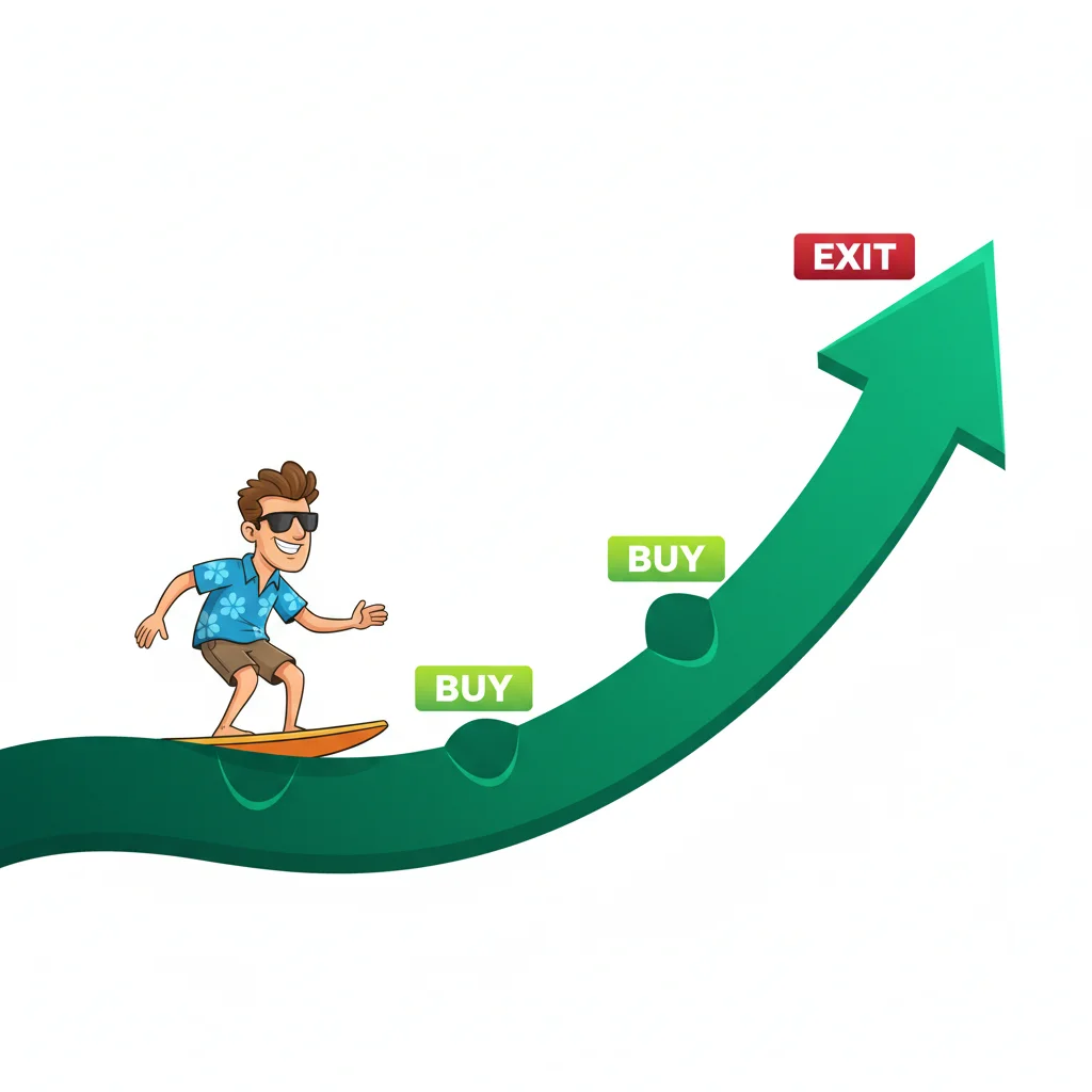Стратегия следования за трендом — покупайте откаты к скользящей средней, выходите при пробое тренда