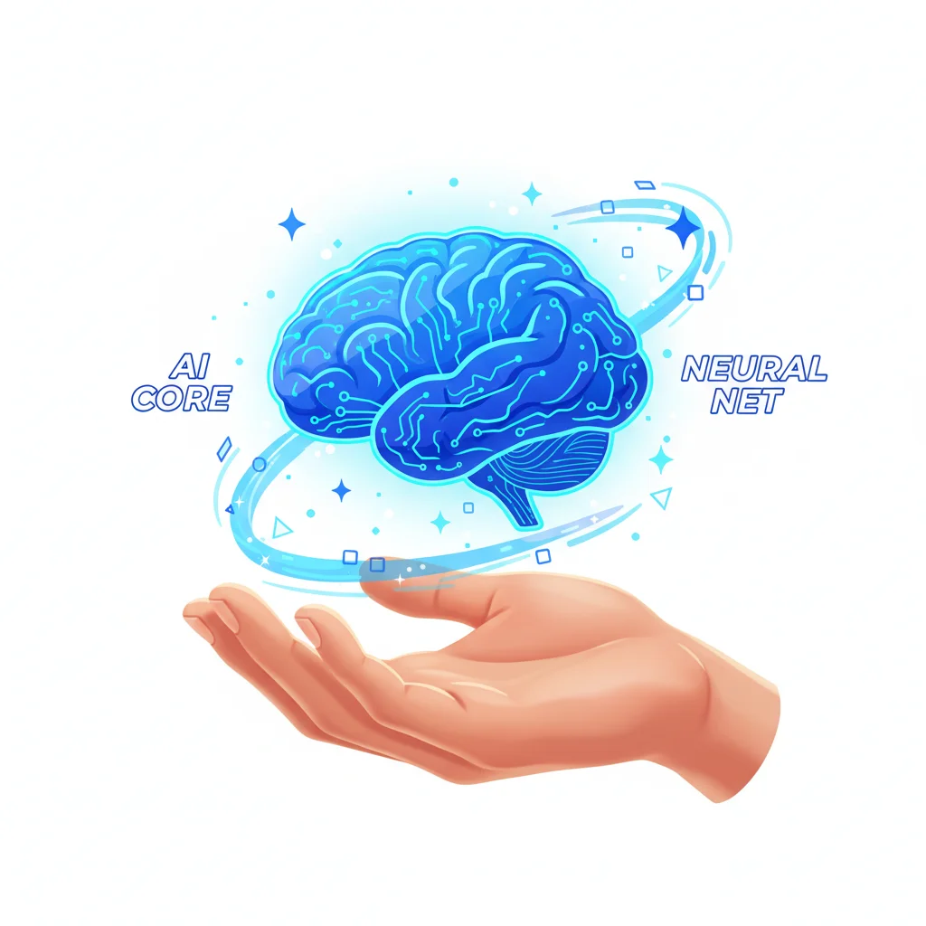 AI brain chip glowing — Capital.com AI-powered trading