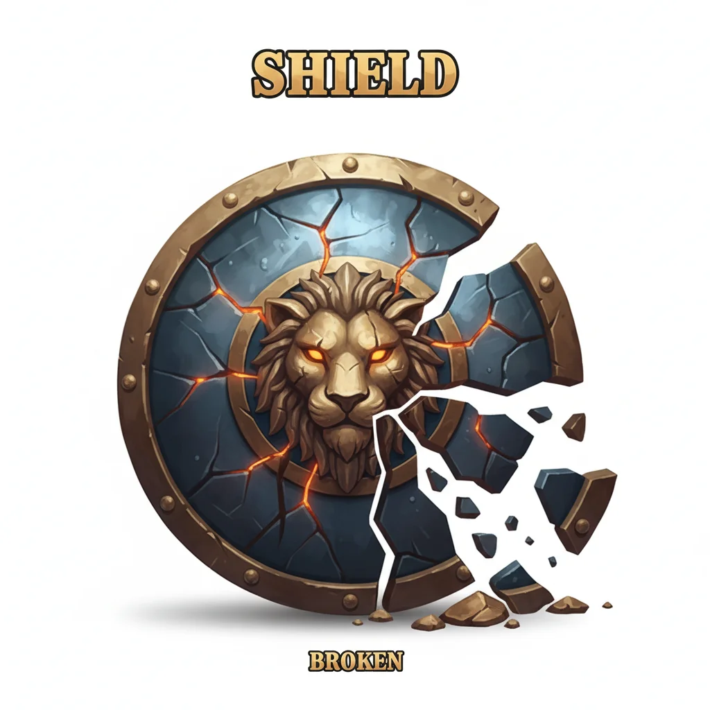 Cracked broken shield — FXOpen lost ASIC licence in 2024