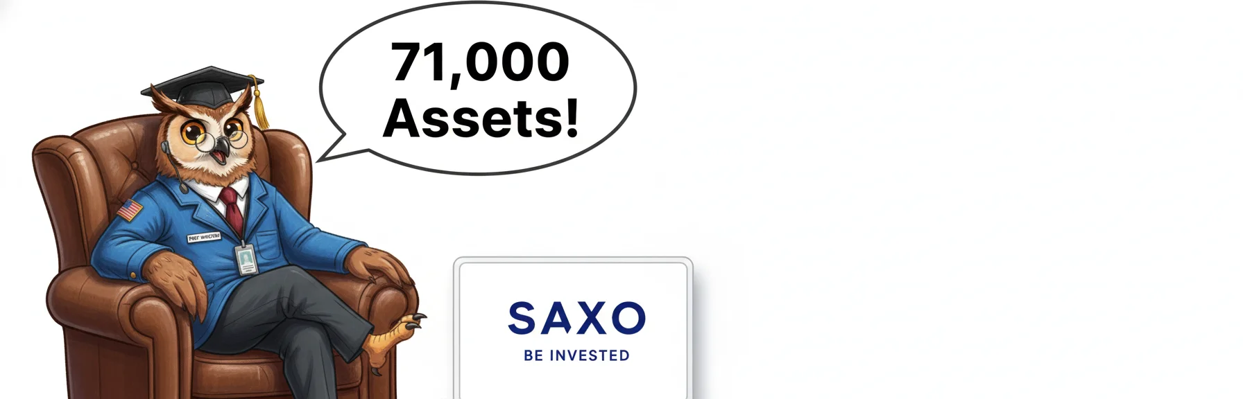 Prof. Winston presents saxo bank — 71,000 Assets!