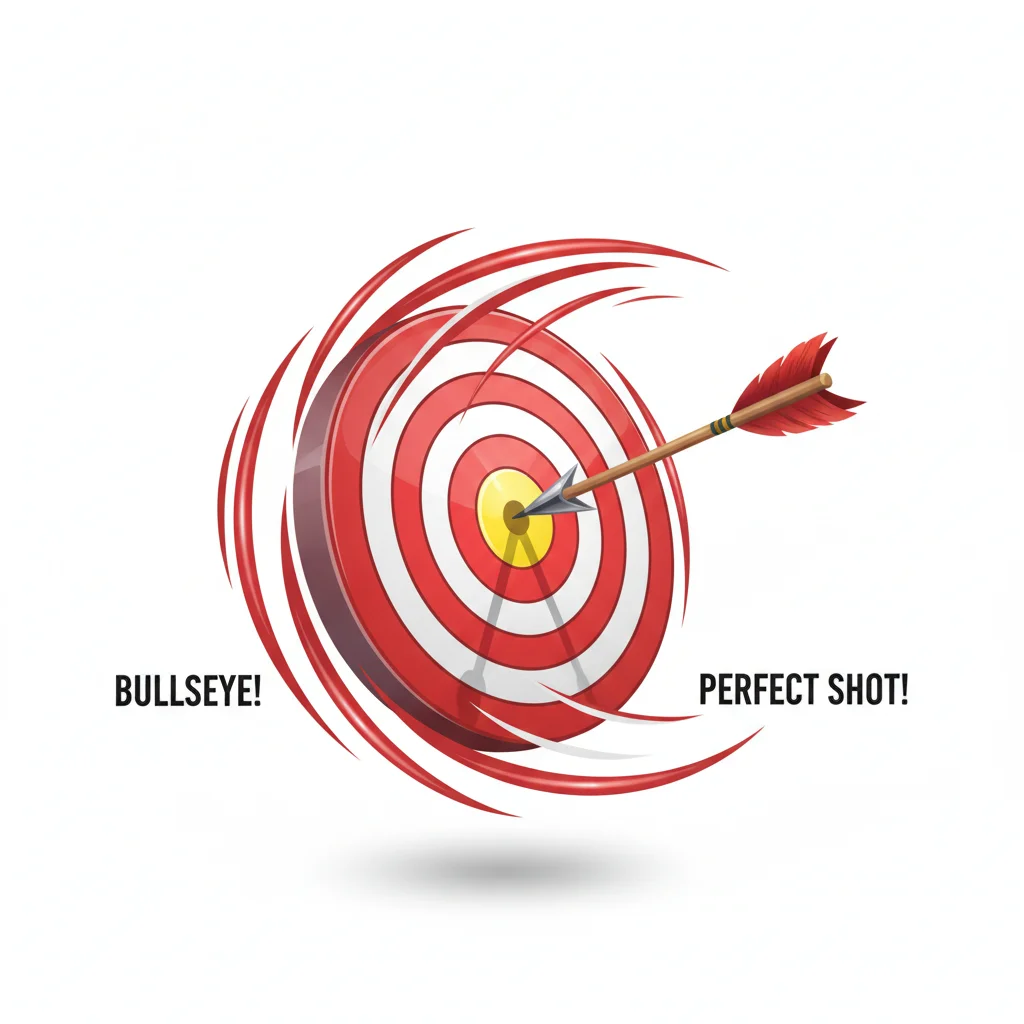 Arrow hitting bullseye — Tickmill precision execution