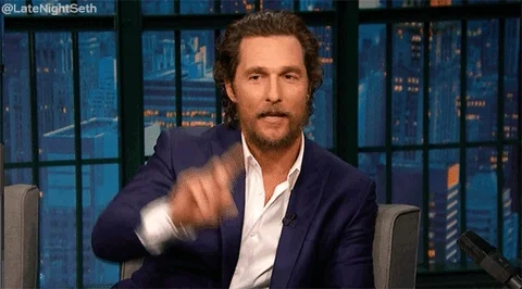 Matthew McConaughey approving — smart money management wins