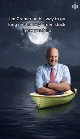Jim Cramer stock market satire GIF by iTrendz Trading โ 'your money is safe bro' / inverse Cramer meme, bear market and recession themed