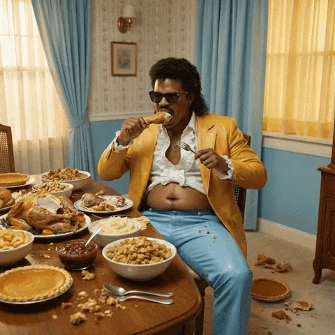 character sweating from heat