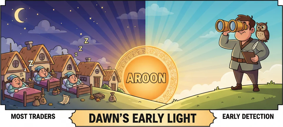 Sanskrit dawn sunrise metaphor for the Aroon indicator origin story