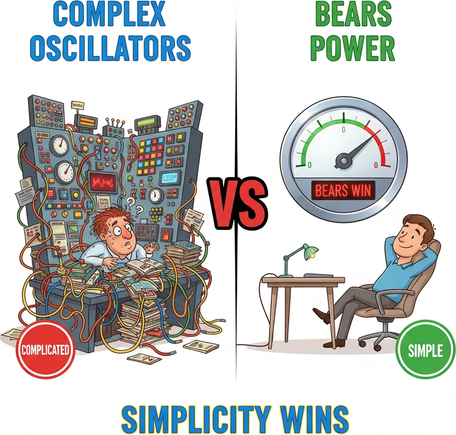 Bears Power simplicity advantage compared to complex oscillators