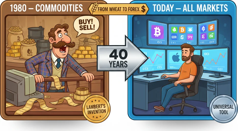 Donald Lambert 1980 invention — CCI from commodities to all markets