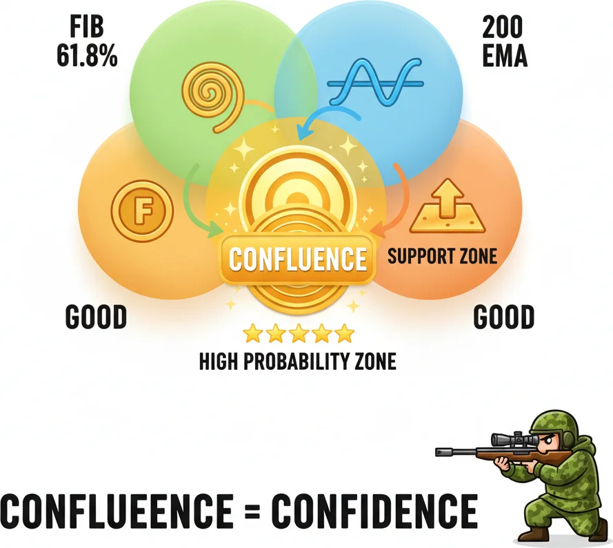 Using Fibonacci retracement with trend confirmation for better entries
