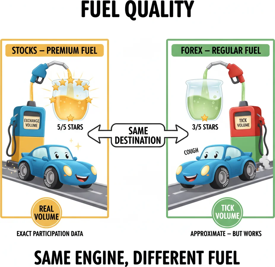 Force Index on forex — tick volume as a substitute for real exchange volume