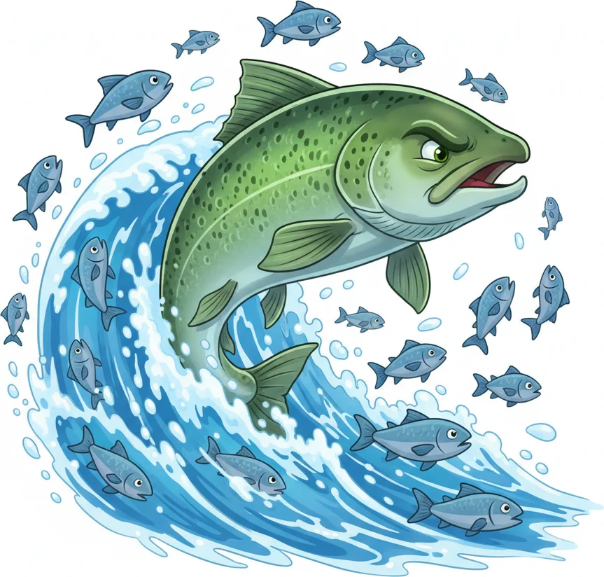 Swimming against the current takes courage and precision