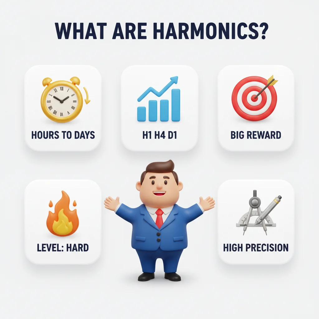 What is harmonic pattern trading — strategy overview infographic
