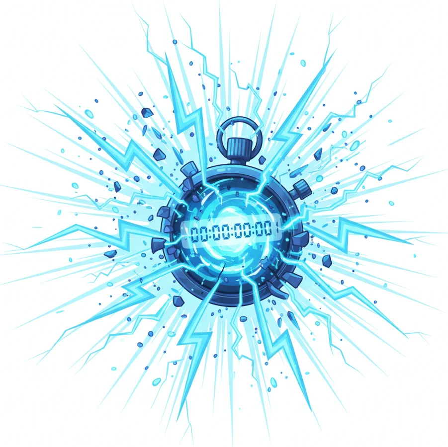 Measured in nanoseconds, not minutes