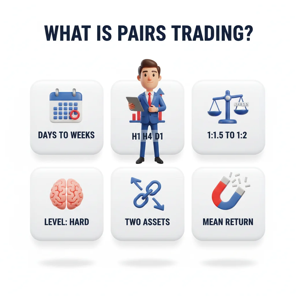 What is pairs trading — strategy overview infographic