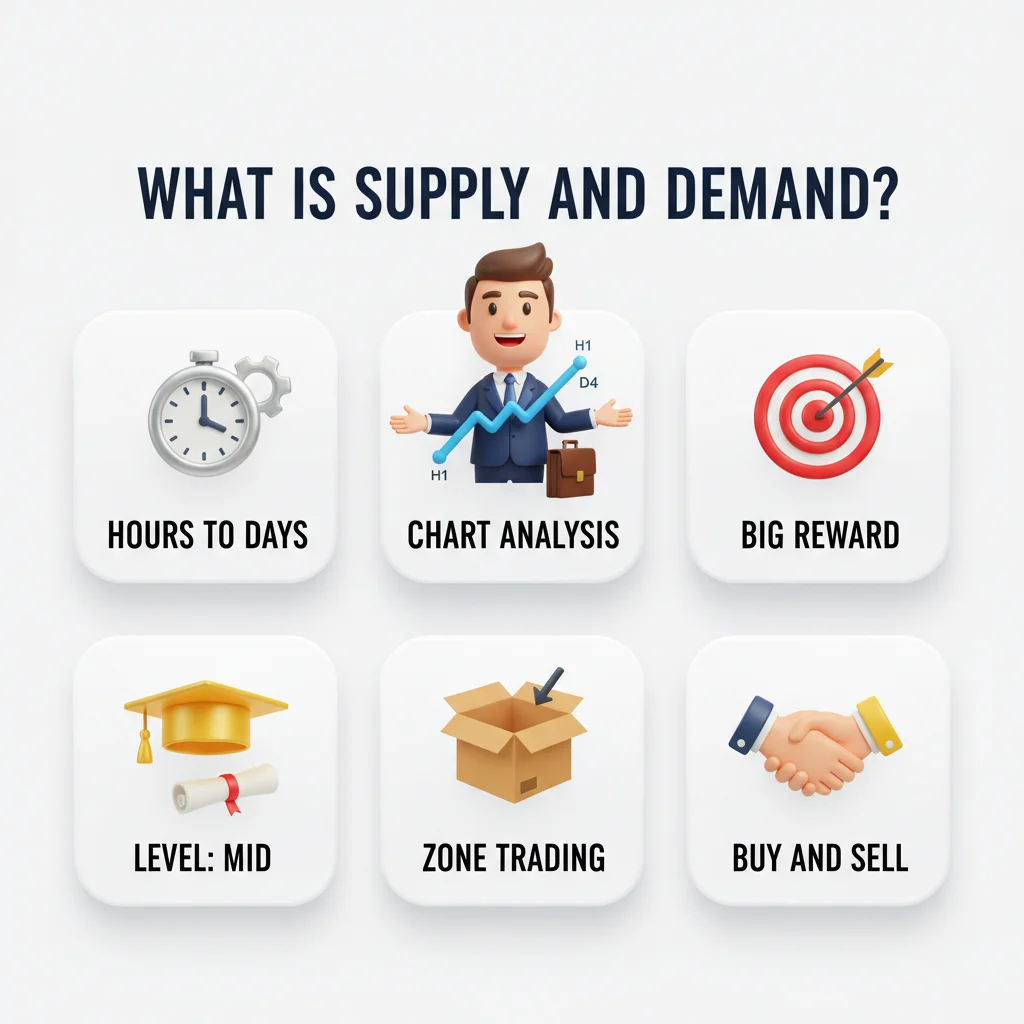 What is supply and demand — strategy overview infographic