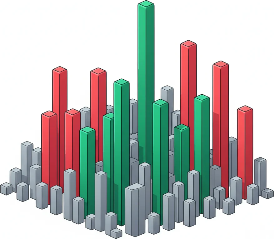A skyline of market activity