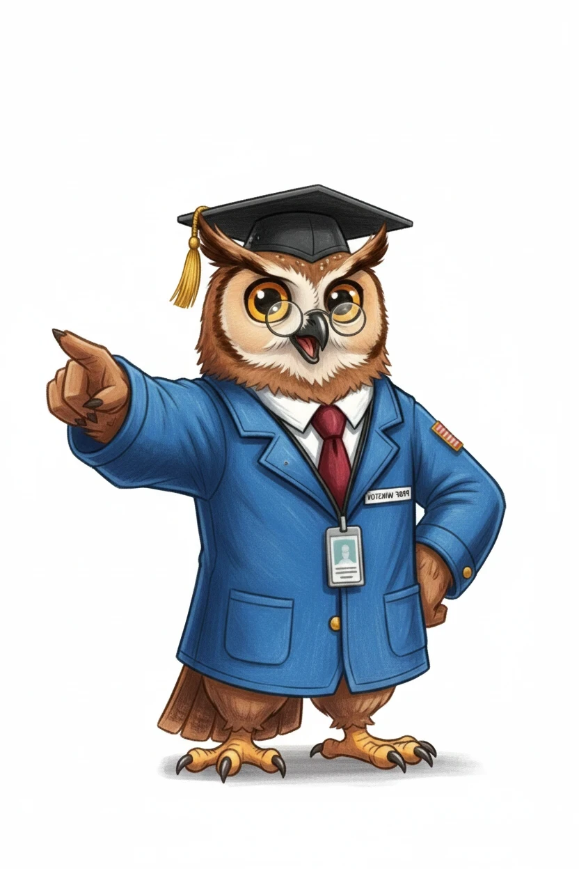 Prof. Winston pointing to articles